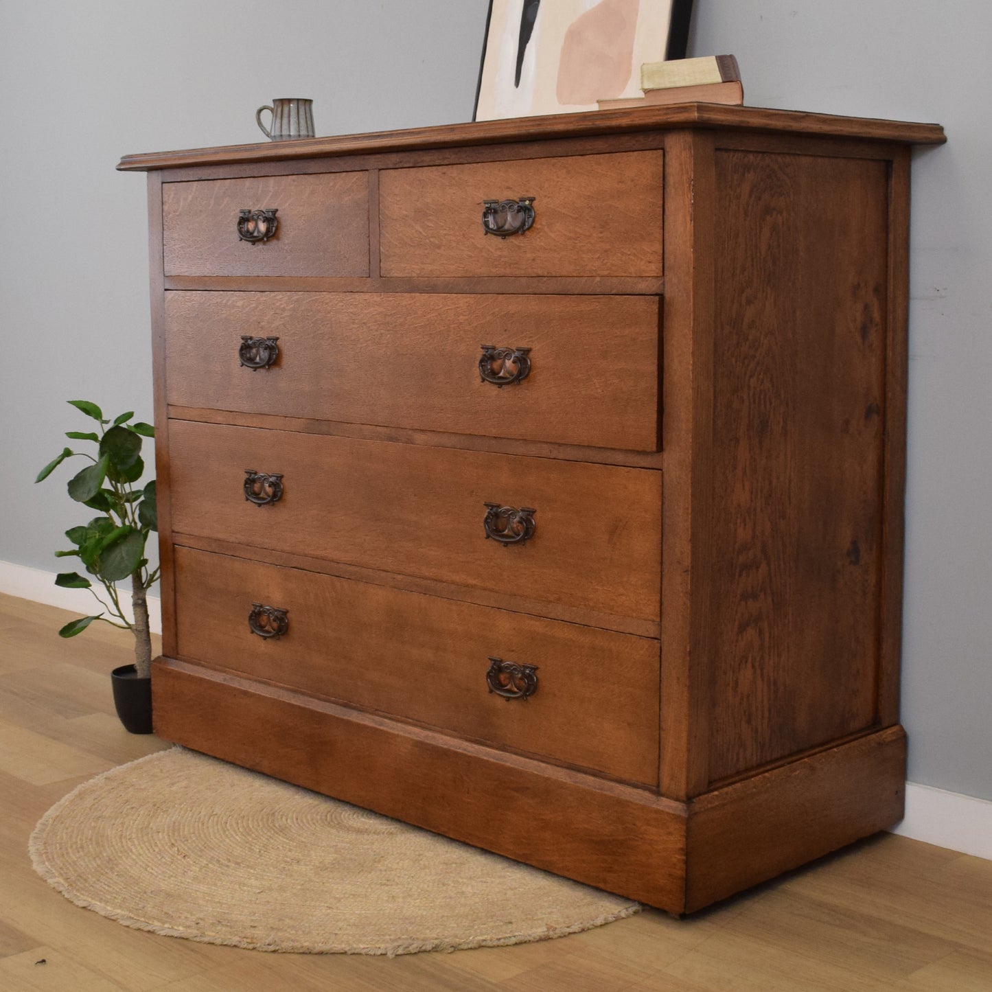 Large Oak Chest of Drawers