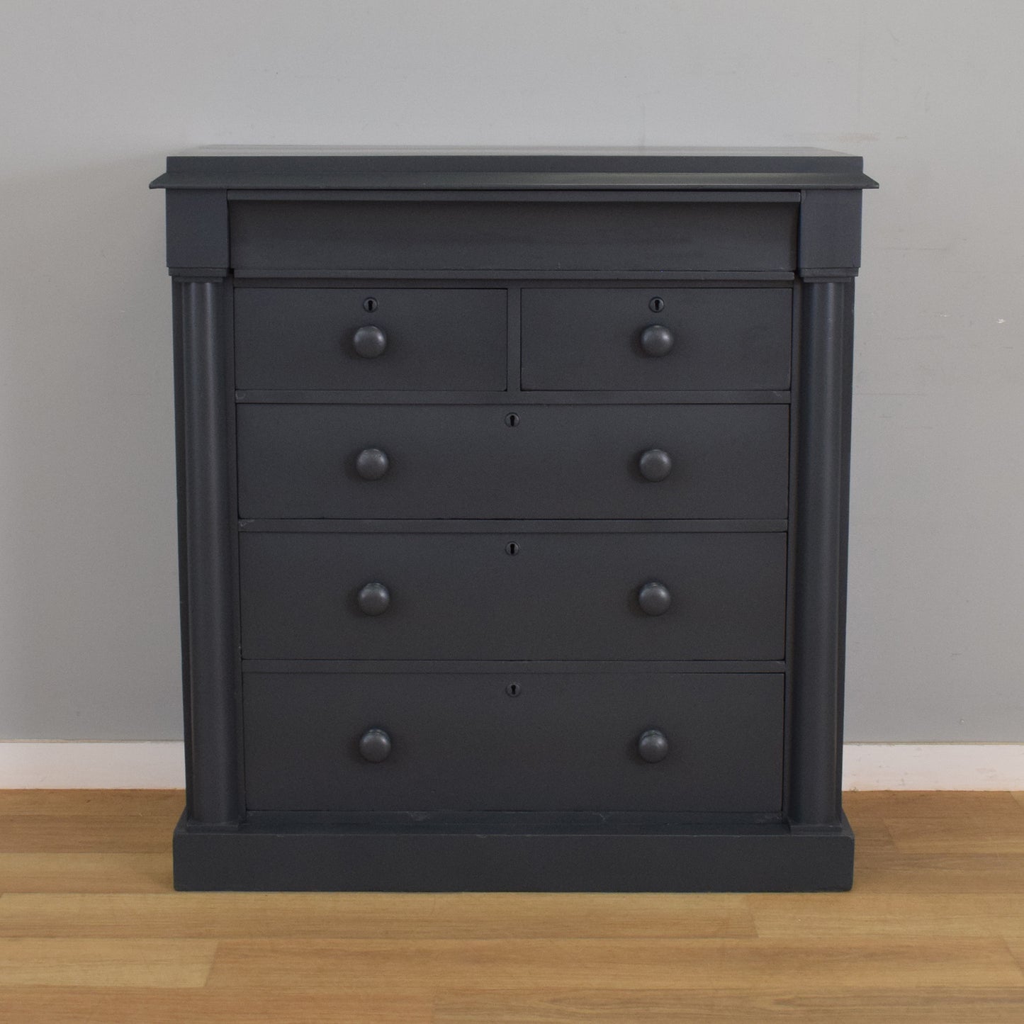 Large Painted Mahogany Chest of Drawers