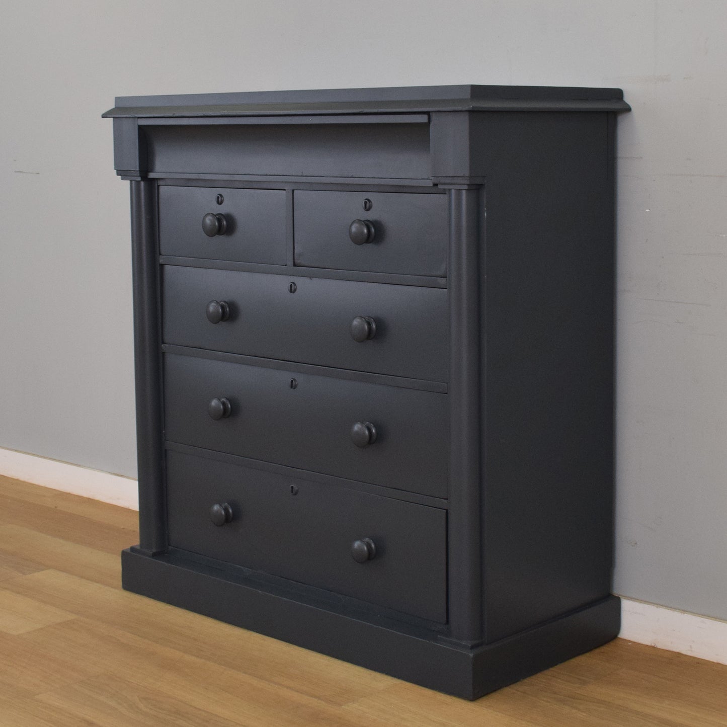 Large Painted Mahogany Chest of Drawers