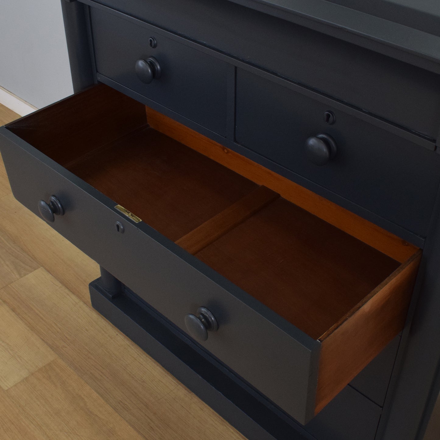 Large Painted Mahogany Chest of Drawers