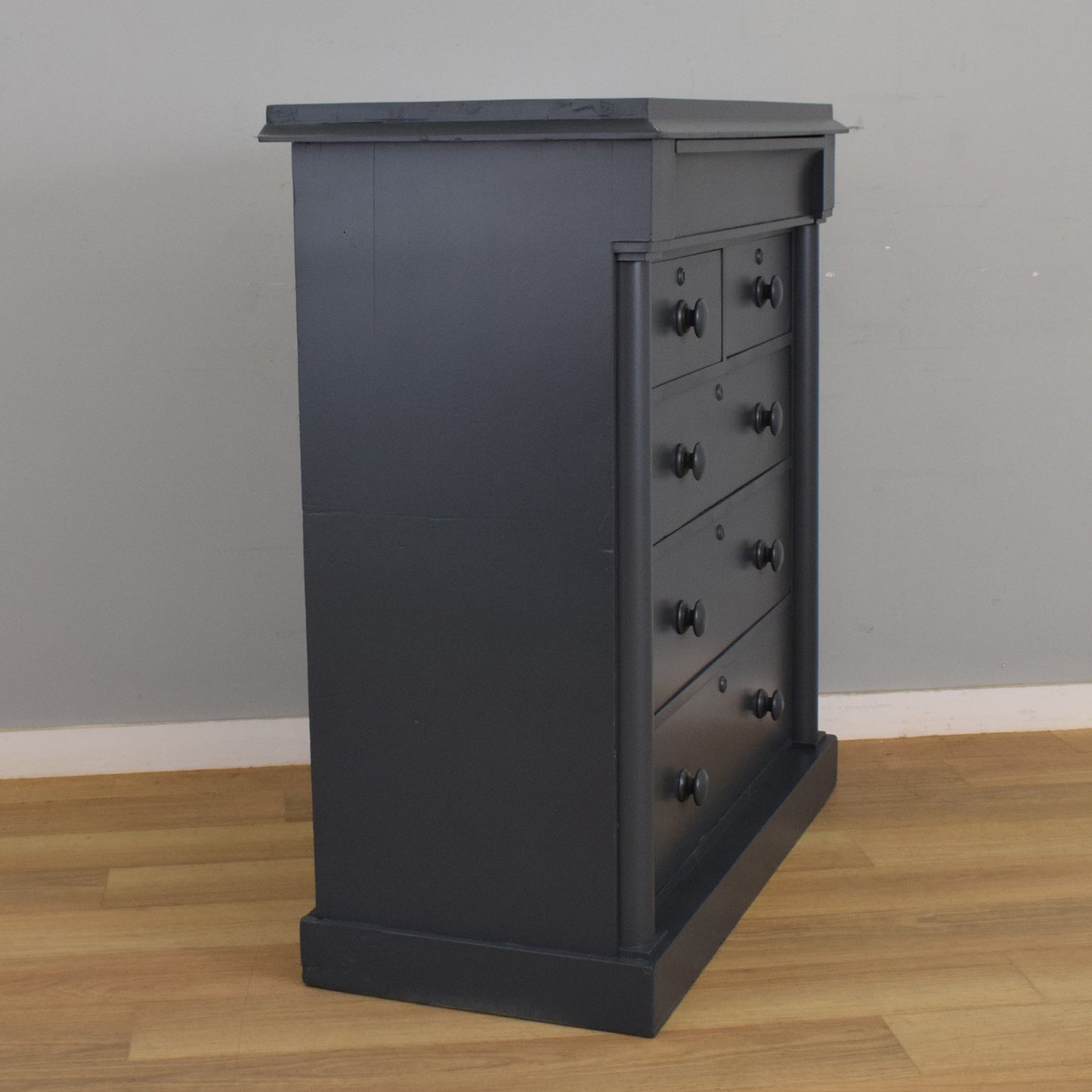 Large Painted Mahogany Chest of Drawers