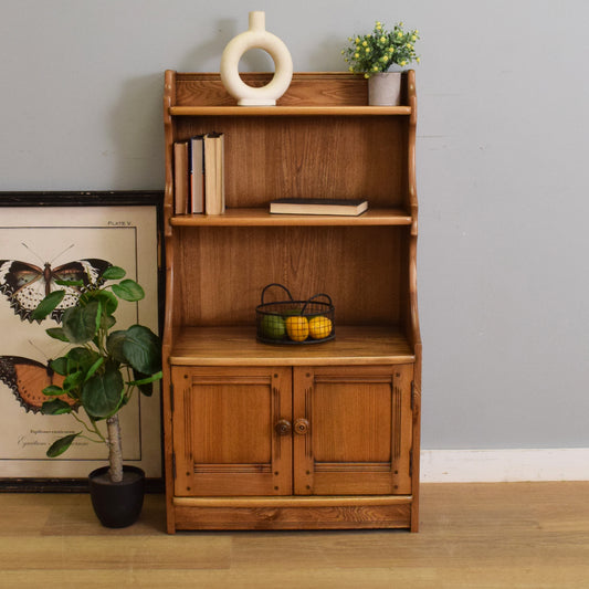 Restored Ercol Waterfall Bookcase