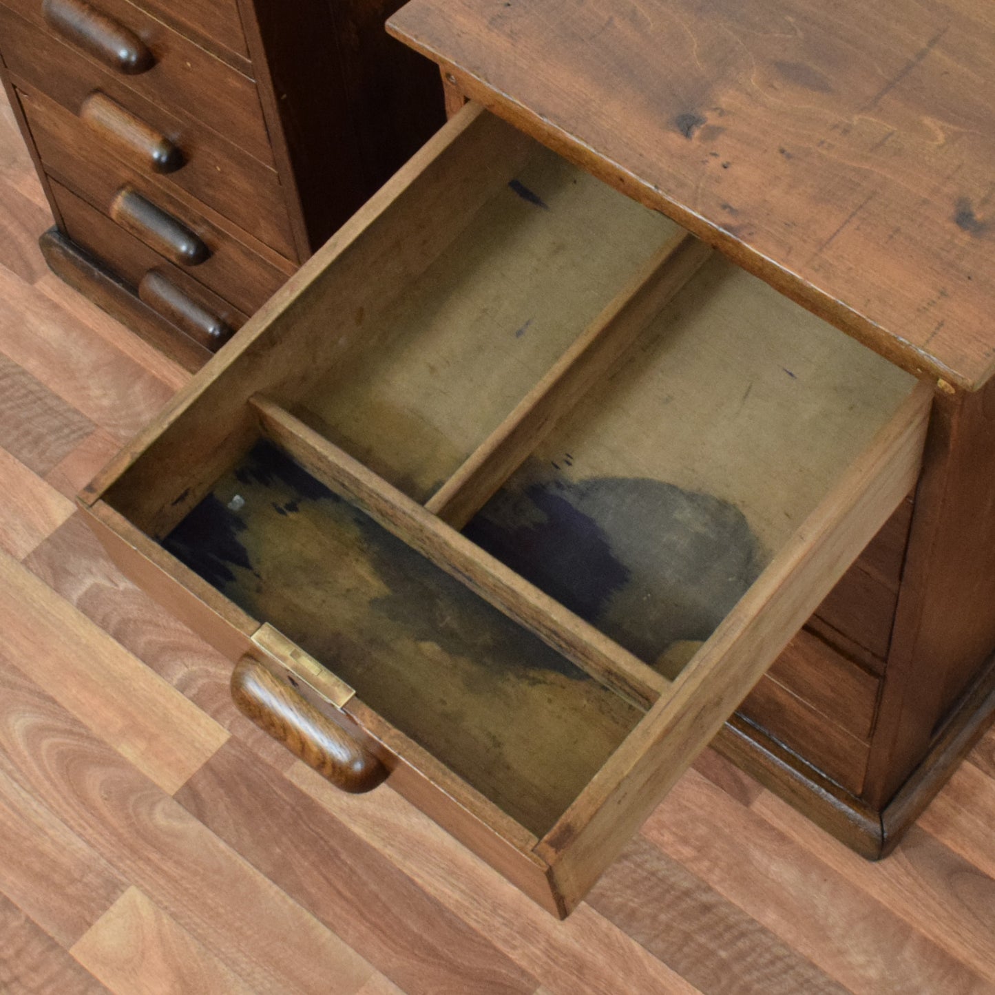 Pair of Rustic Pine Bedsides