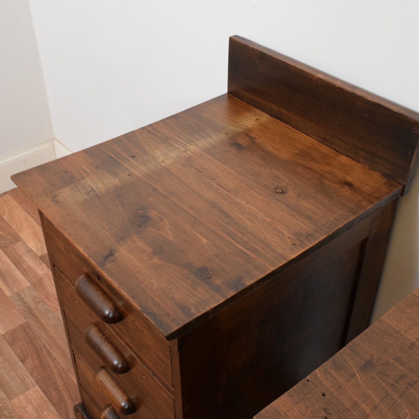 Pair of Rustic Pine Bedsides