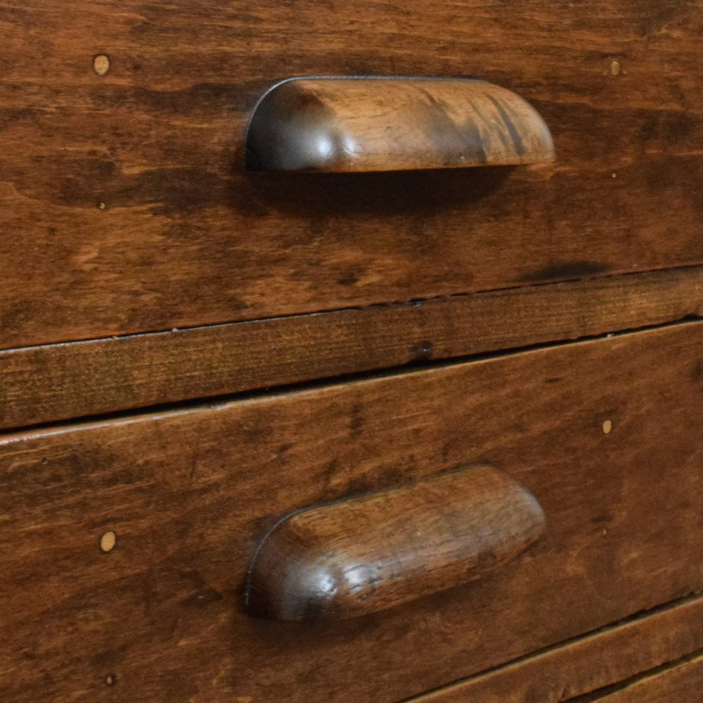 Pair of Rustic Pine Bedsides