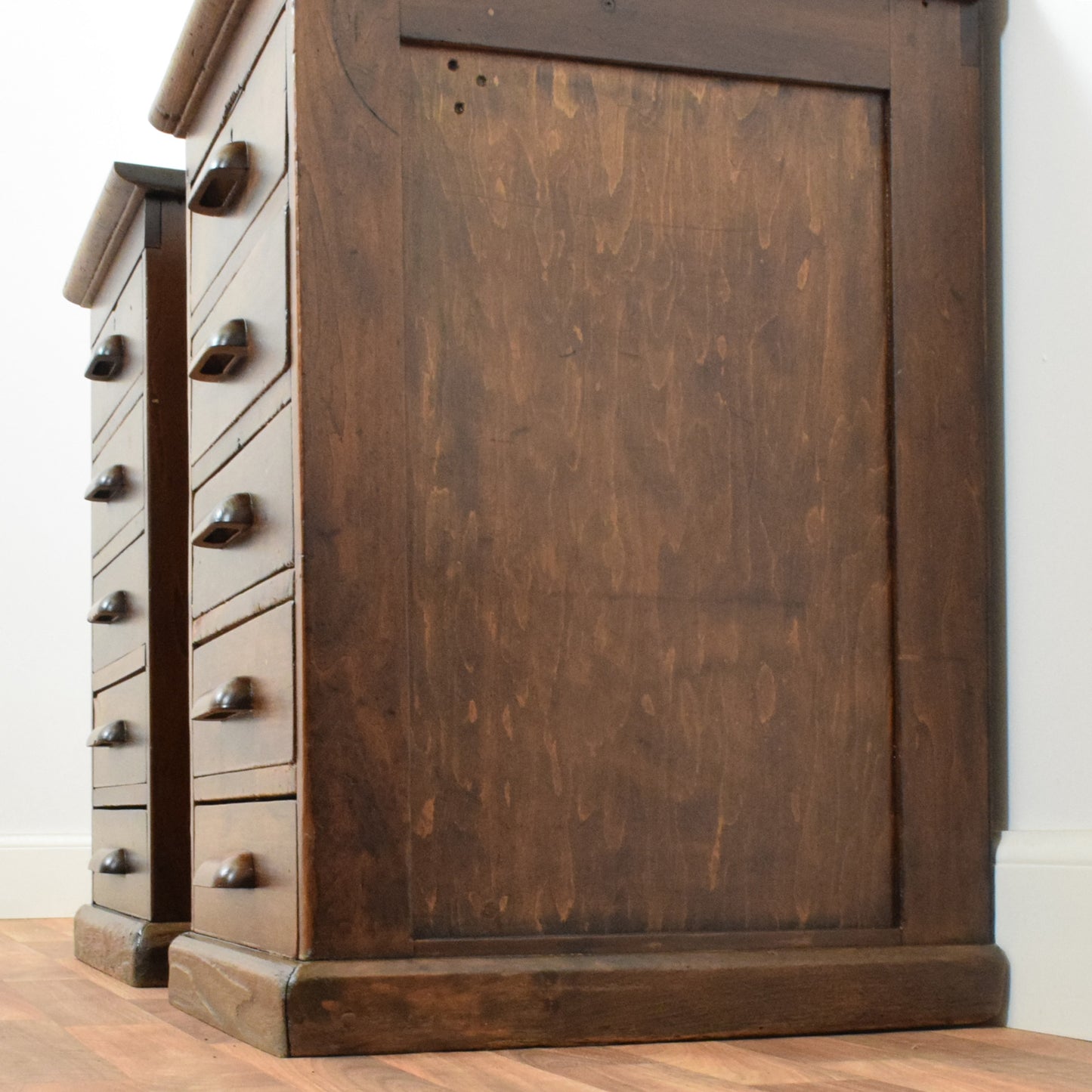 Pair of Rustic Pine Bedsides