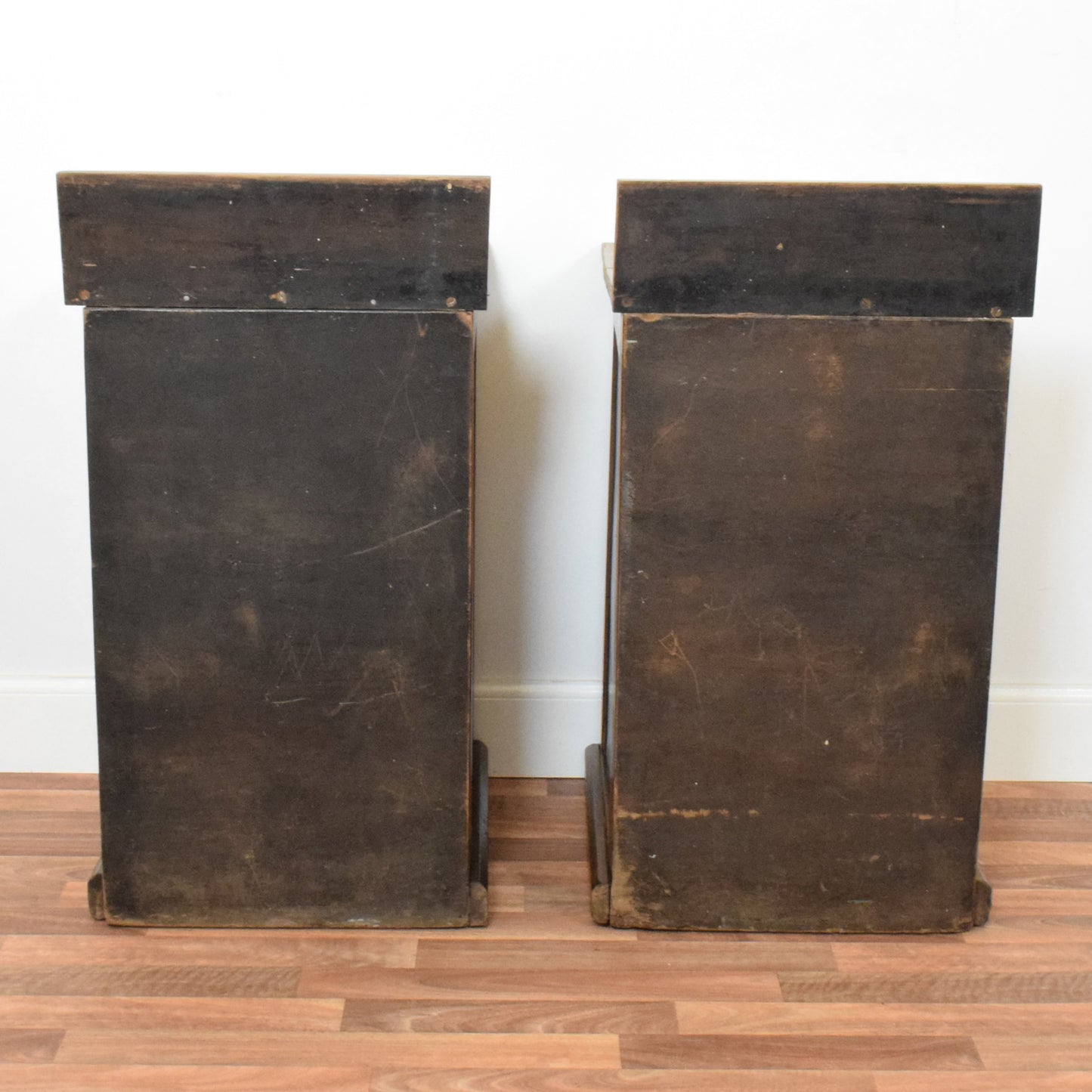 Pair of Rustic Pine Bedsides