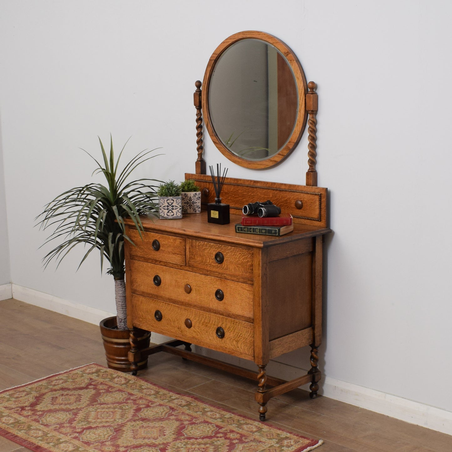 Restored Oak Dressing Table