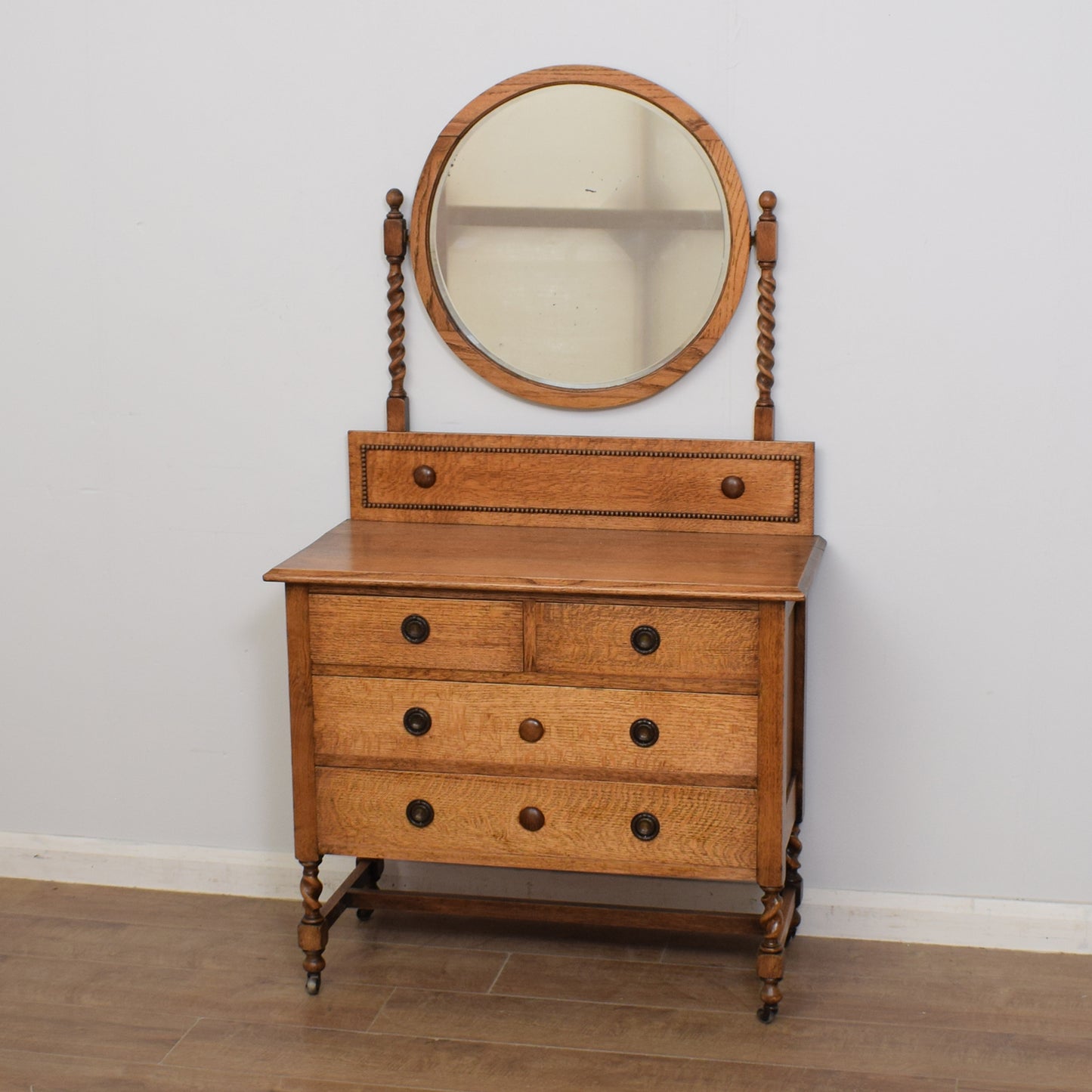 Restored Oak Dressing Table