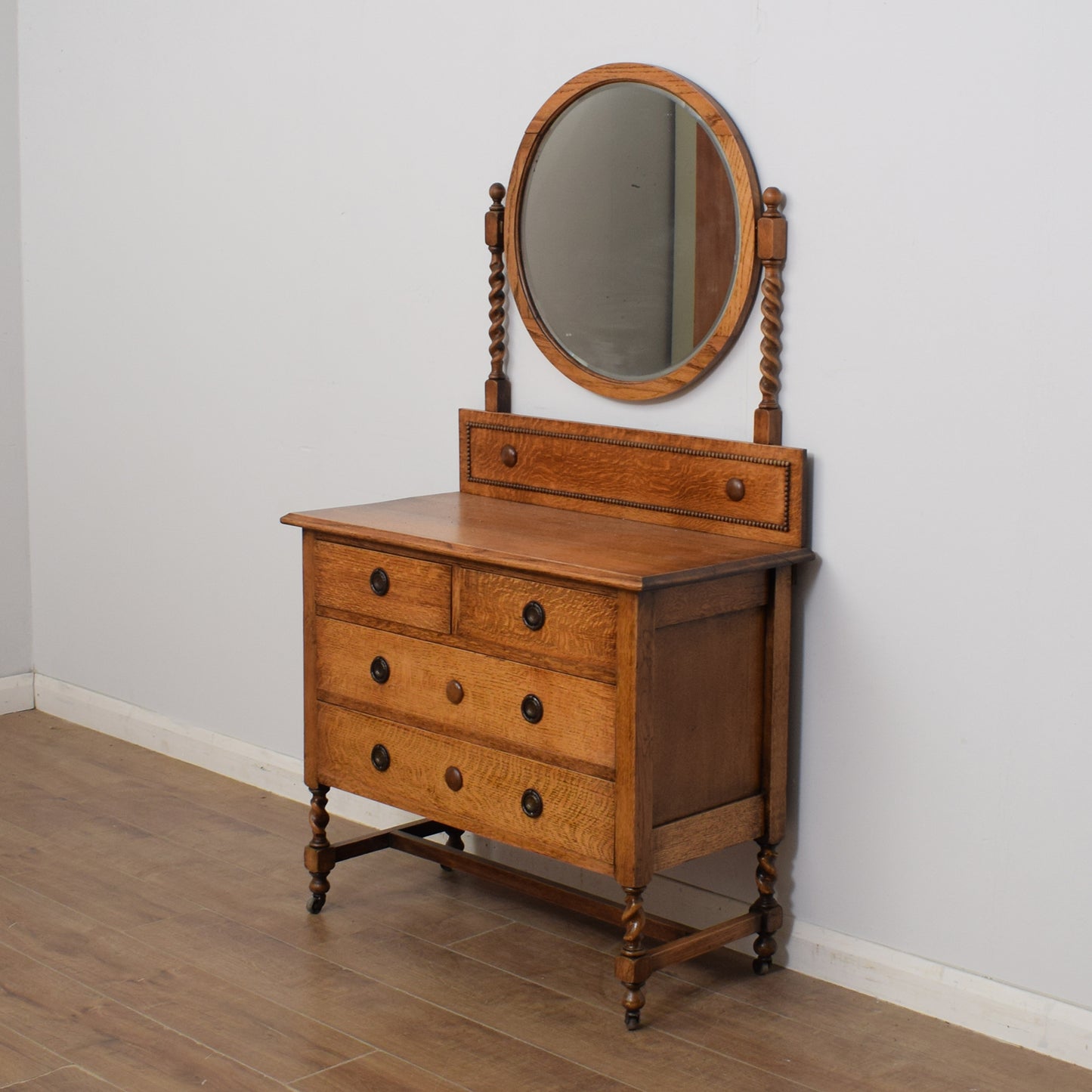 Restored Oak Dressing Table
