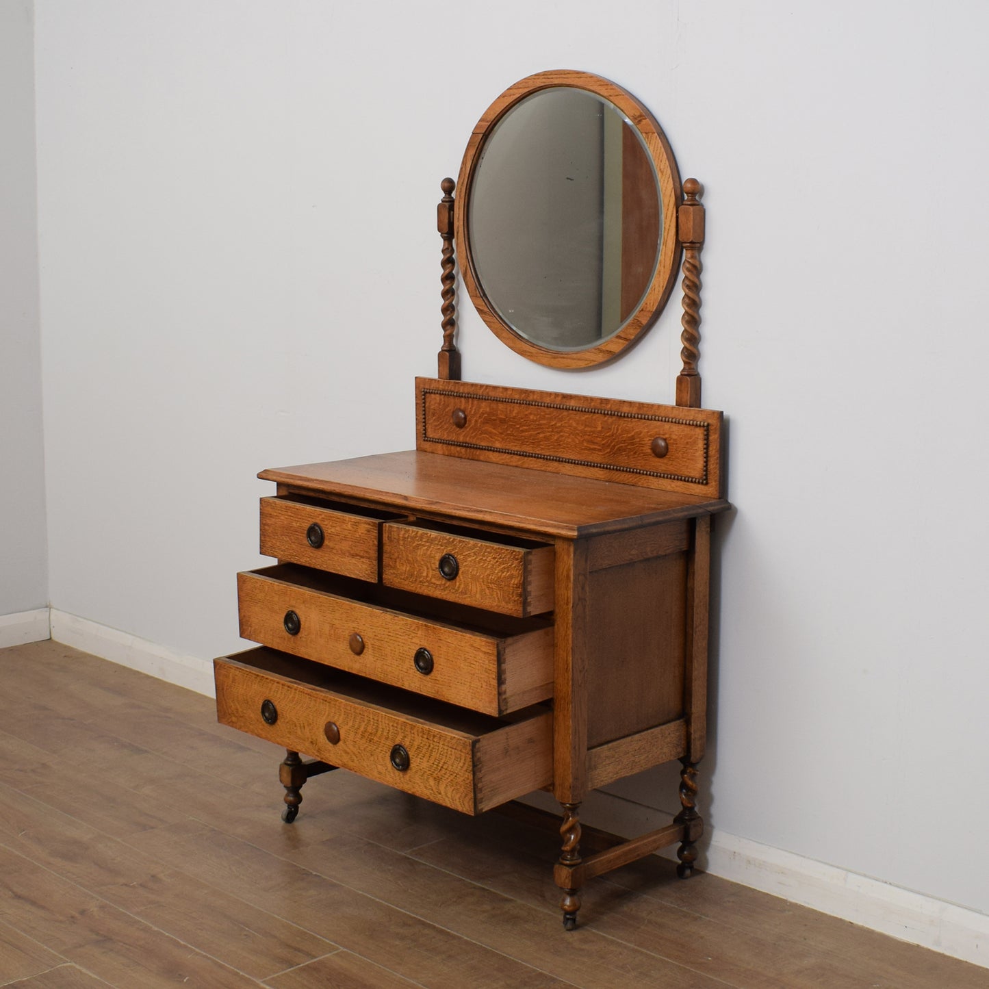Restored Oak Dressing Table