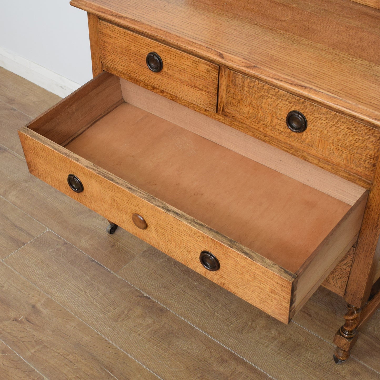 Restored Oak Dressing Table