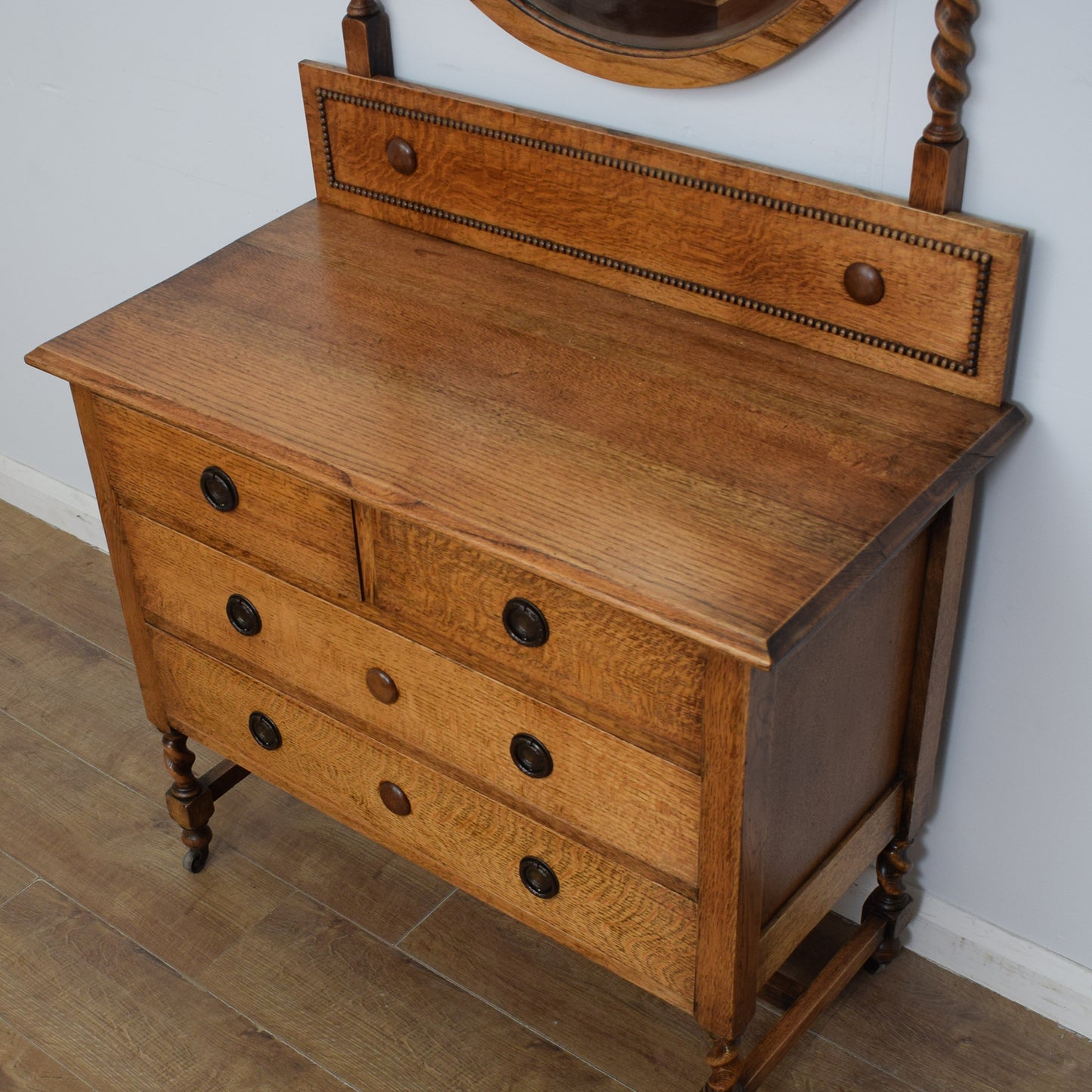 Restored Oak Dressing Table