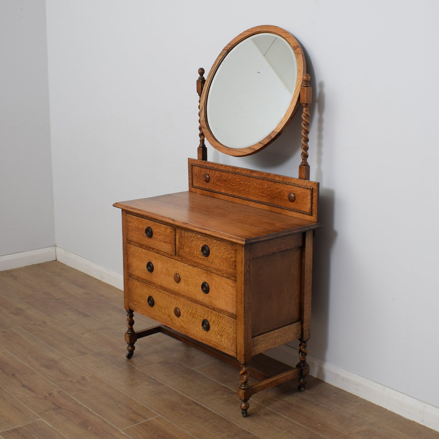 Restored Oak Dressing Table