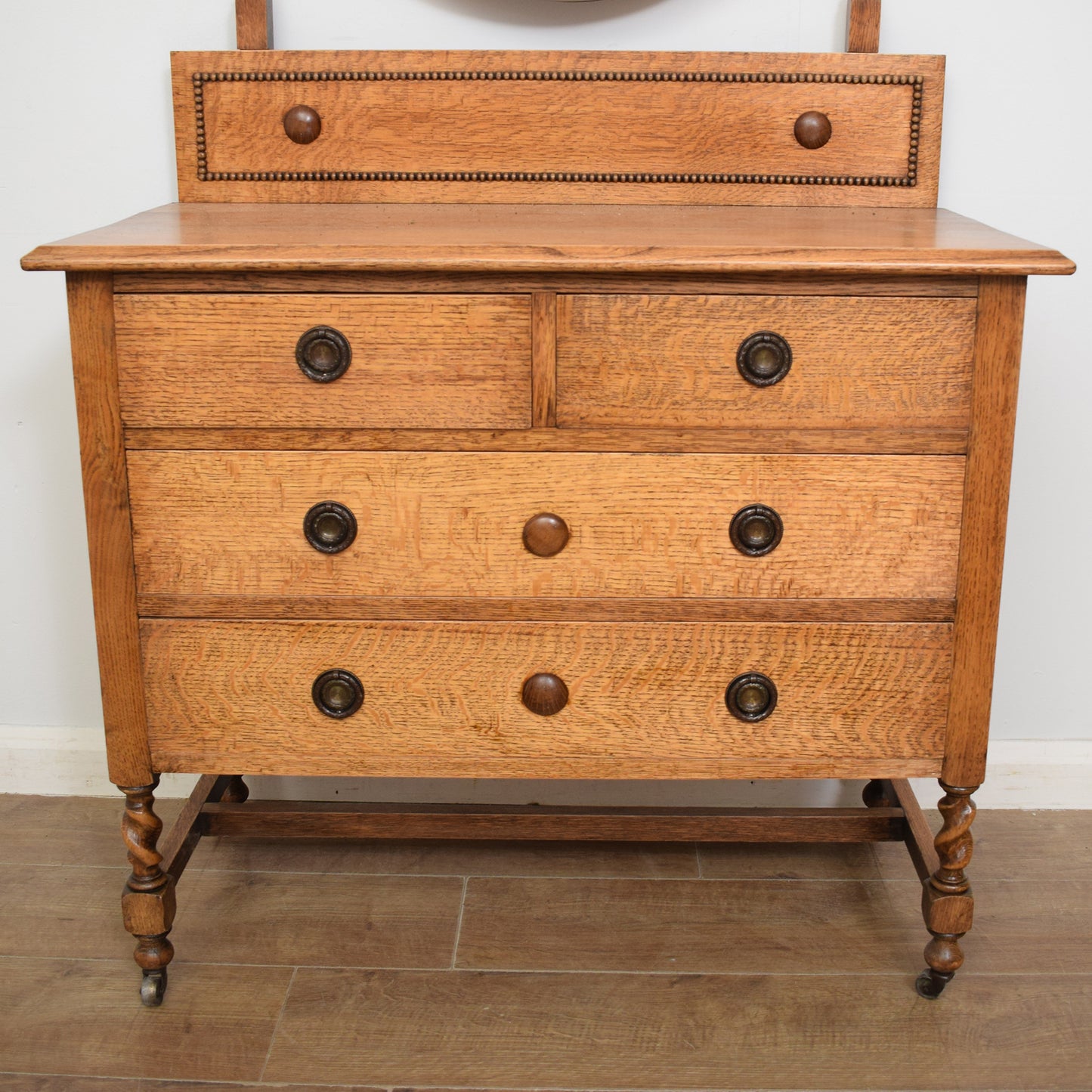 Restored Oak Dressing Table