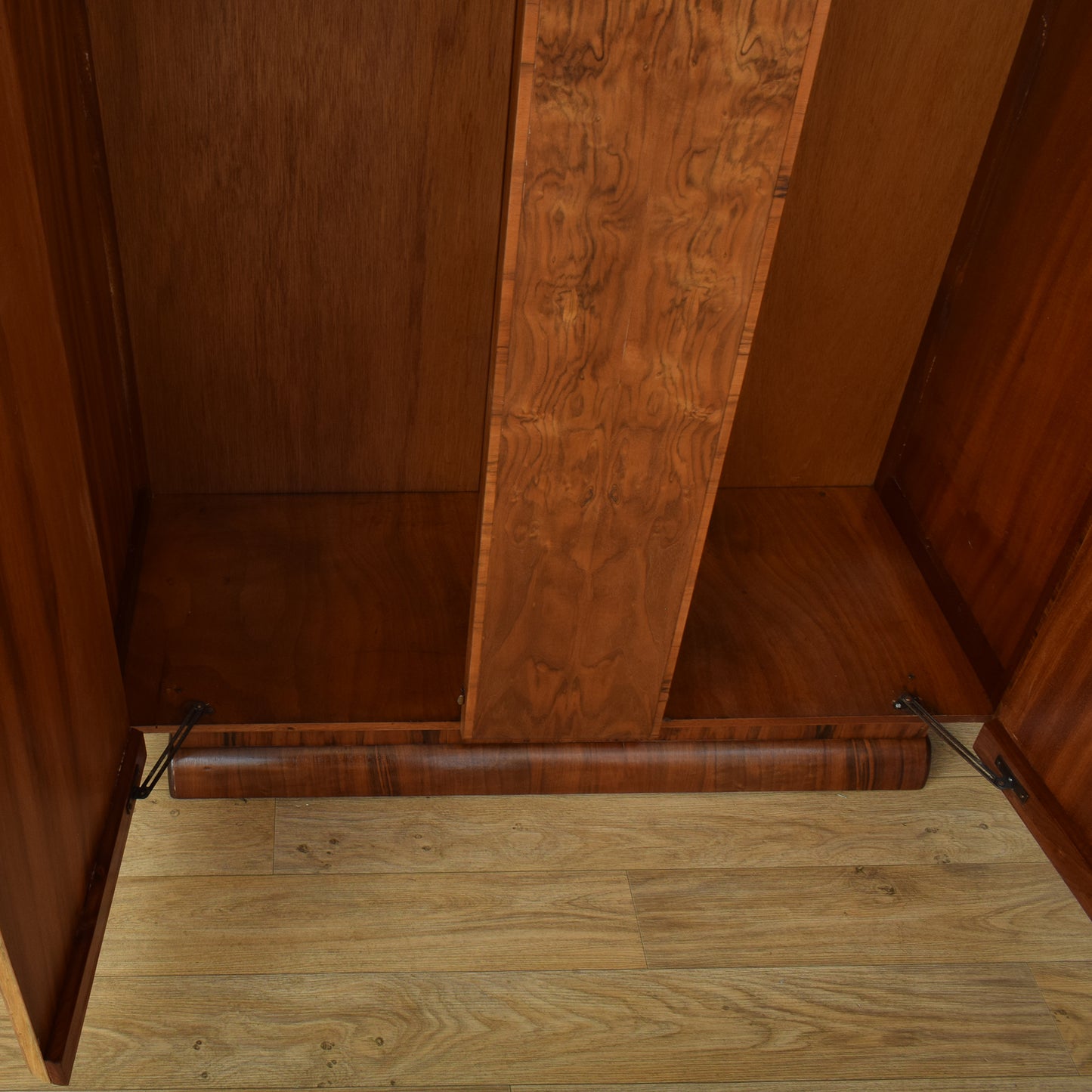 Large Walnut Veneer Wardrobe