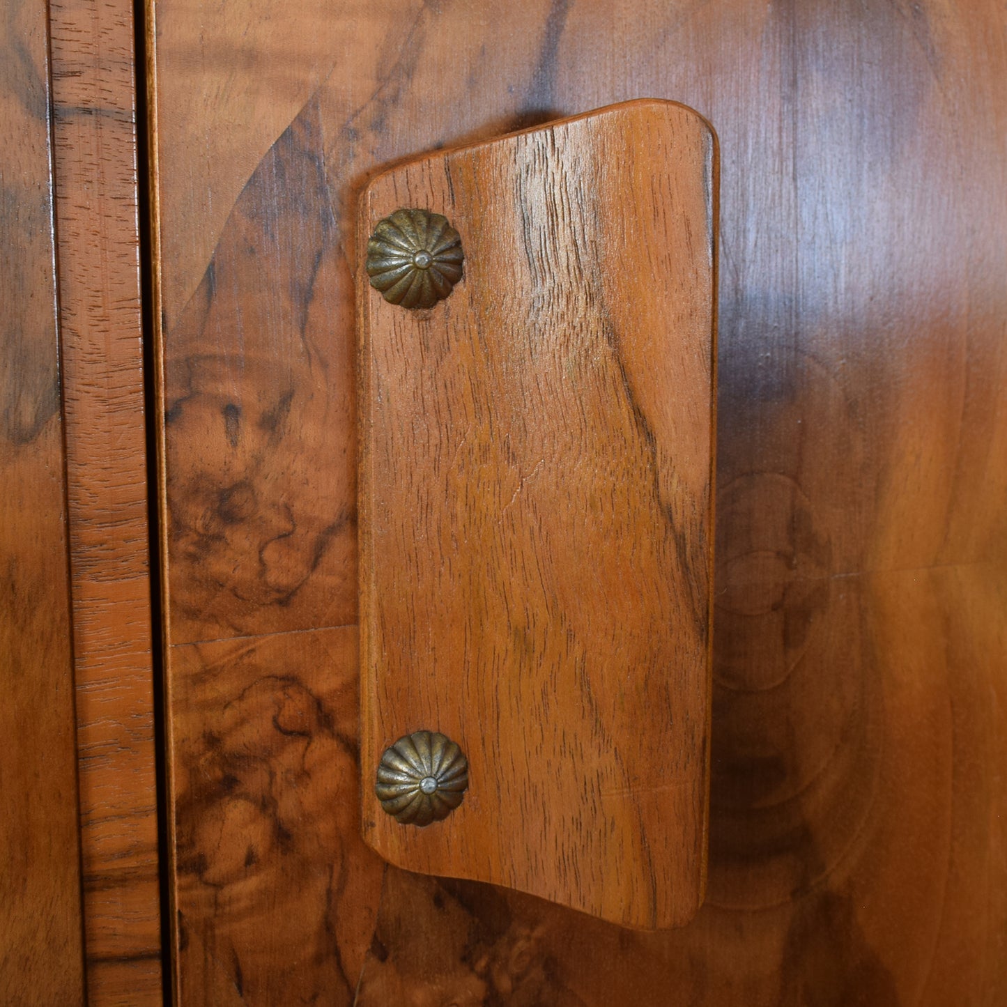 Large Walnut Veneer Wardrobe