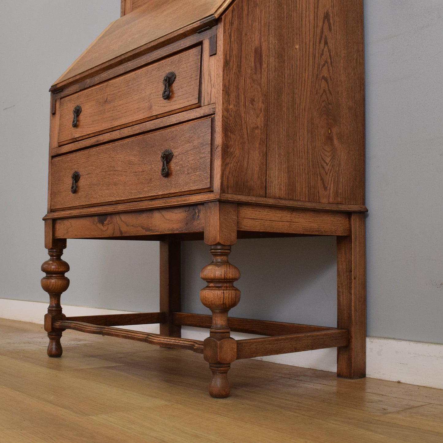 Restored Oak Bureau Bookcase