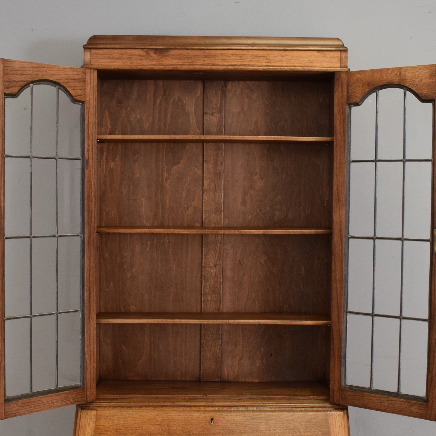 Restored Oak Bureau Bookcase