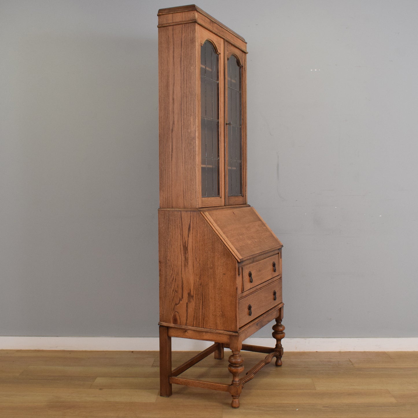 Restored Oak Bureau Bookcase