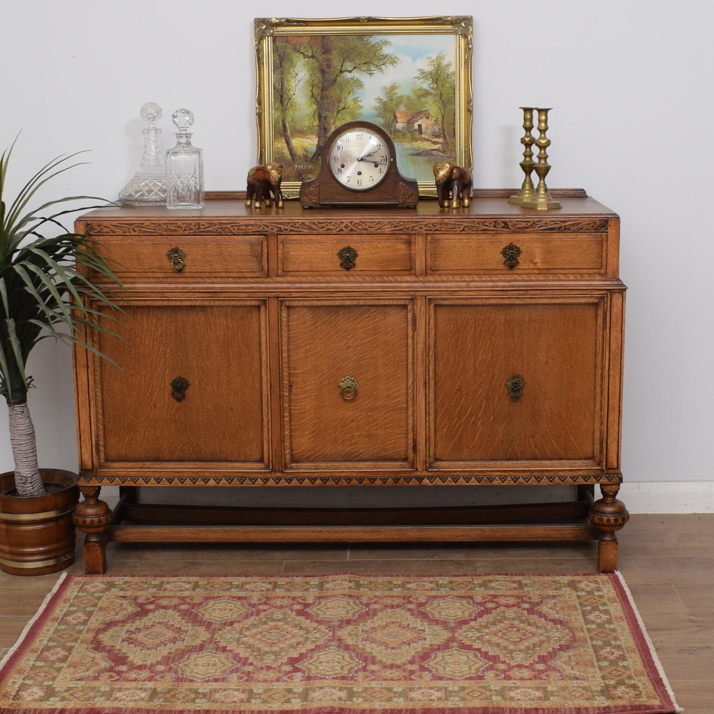 Restored Oak Sideboard