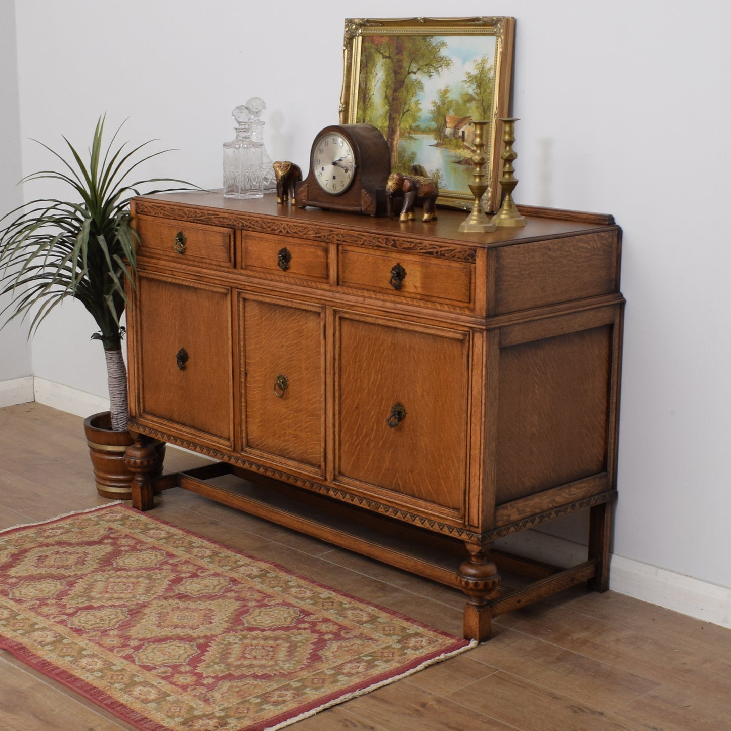 Restored Oak Sideboard