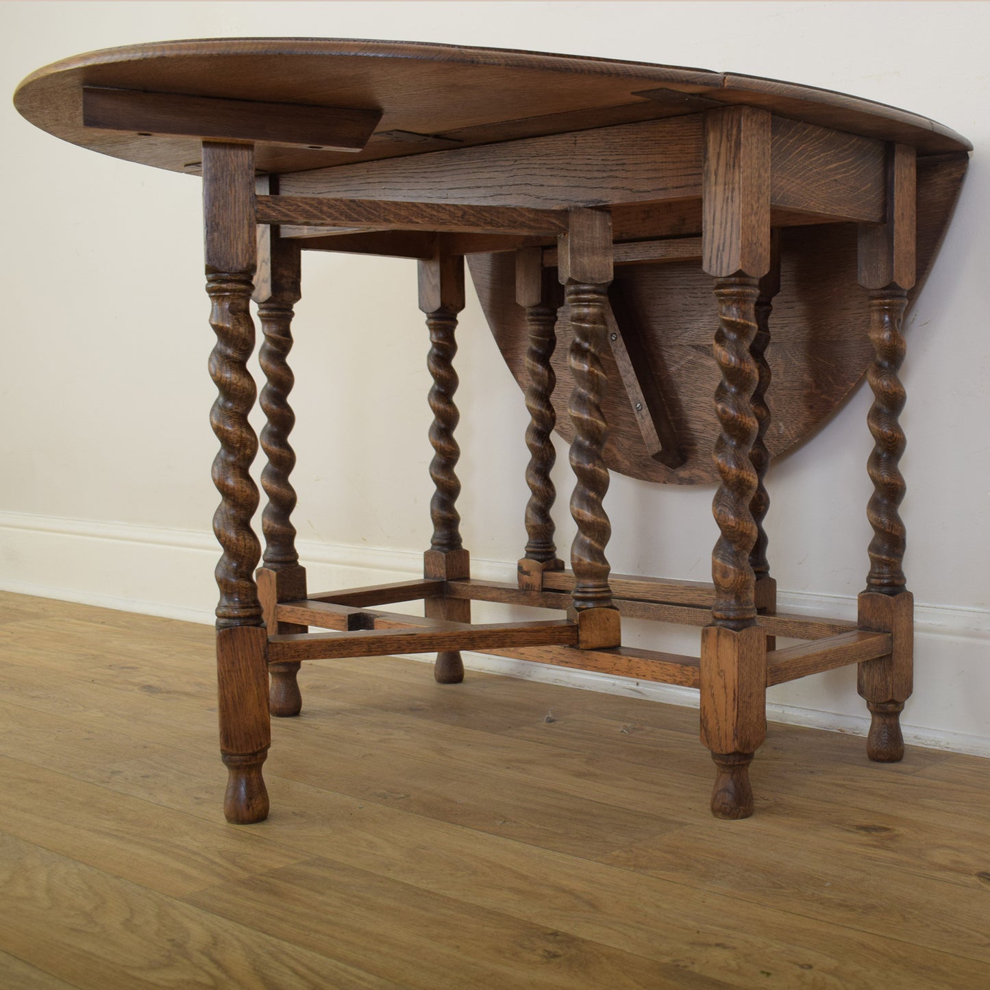 Barley Twist Drop Leaf Table