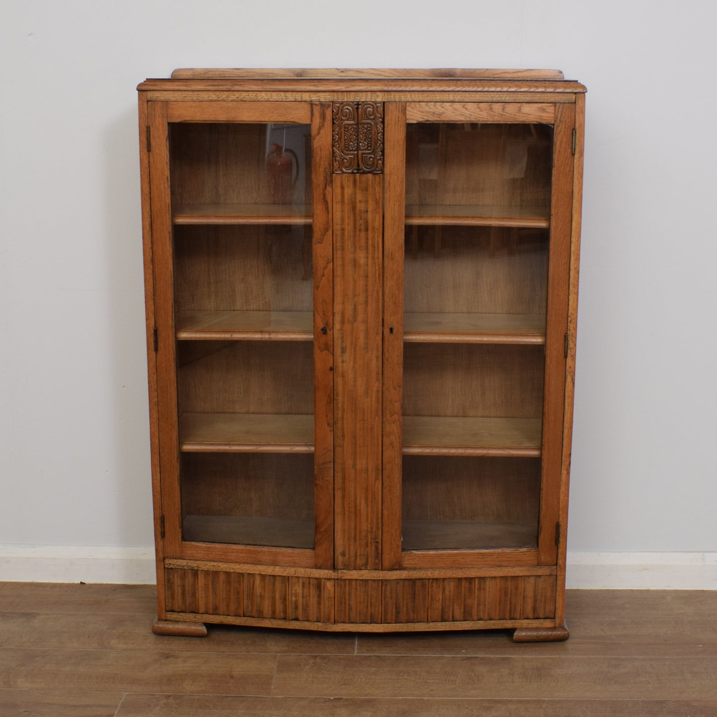 Oak Glazed Bookcase