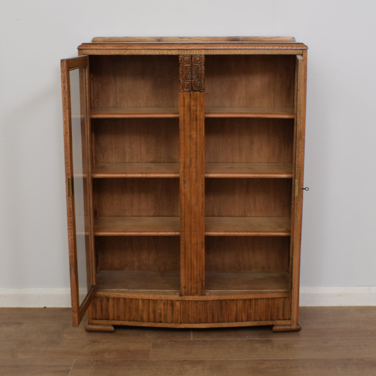 Oak Glazed Bookcase