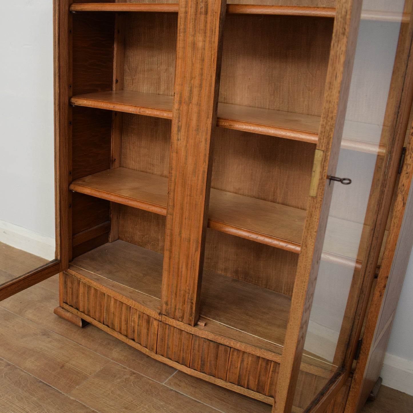 Oak Glazed Bookcase