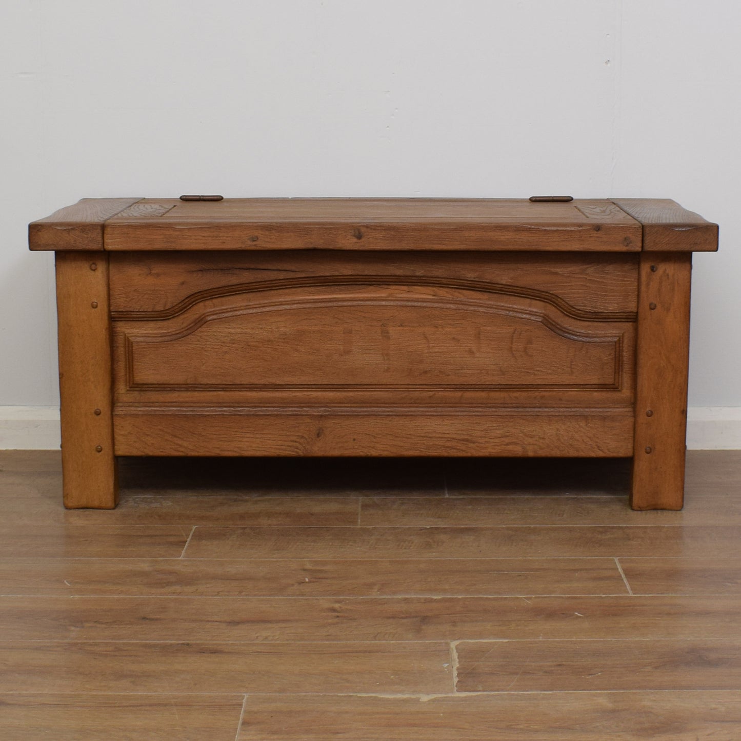 Solid Oak Blanket Box