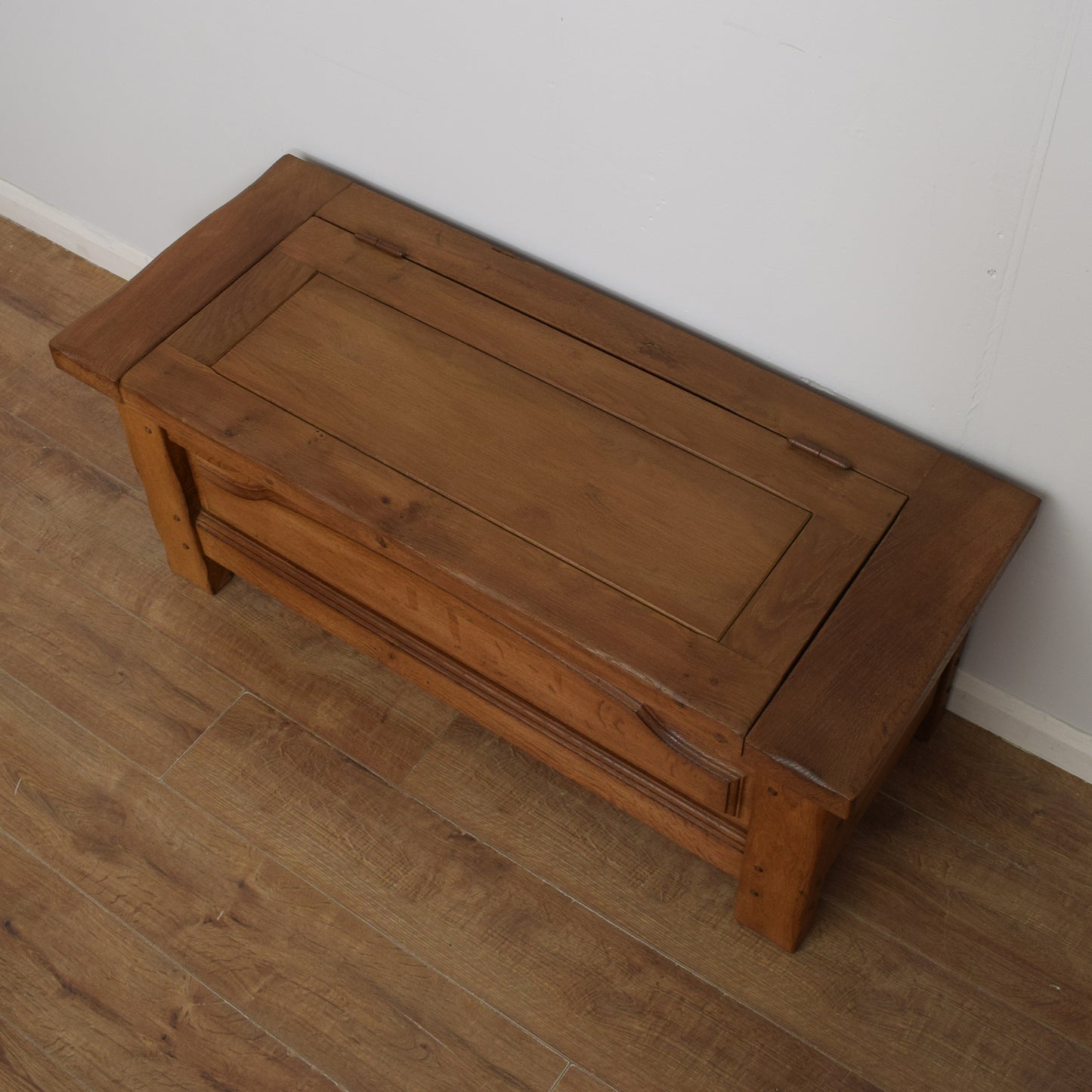 Solid Oak Blanket Box