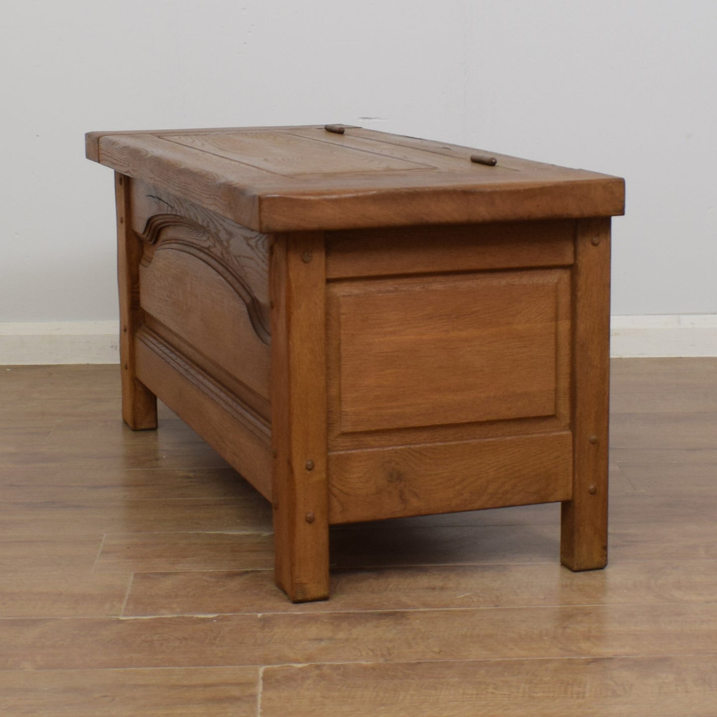 Solid Oak Blanket Box