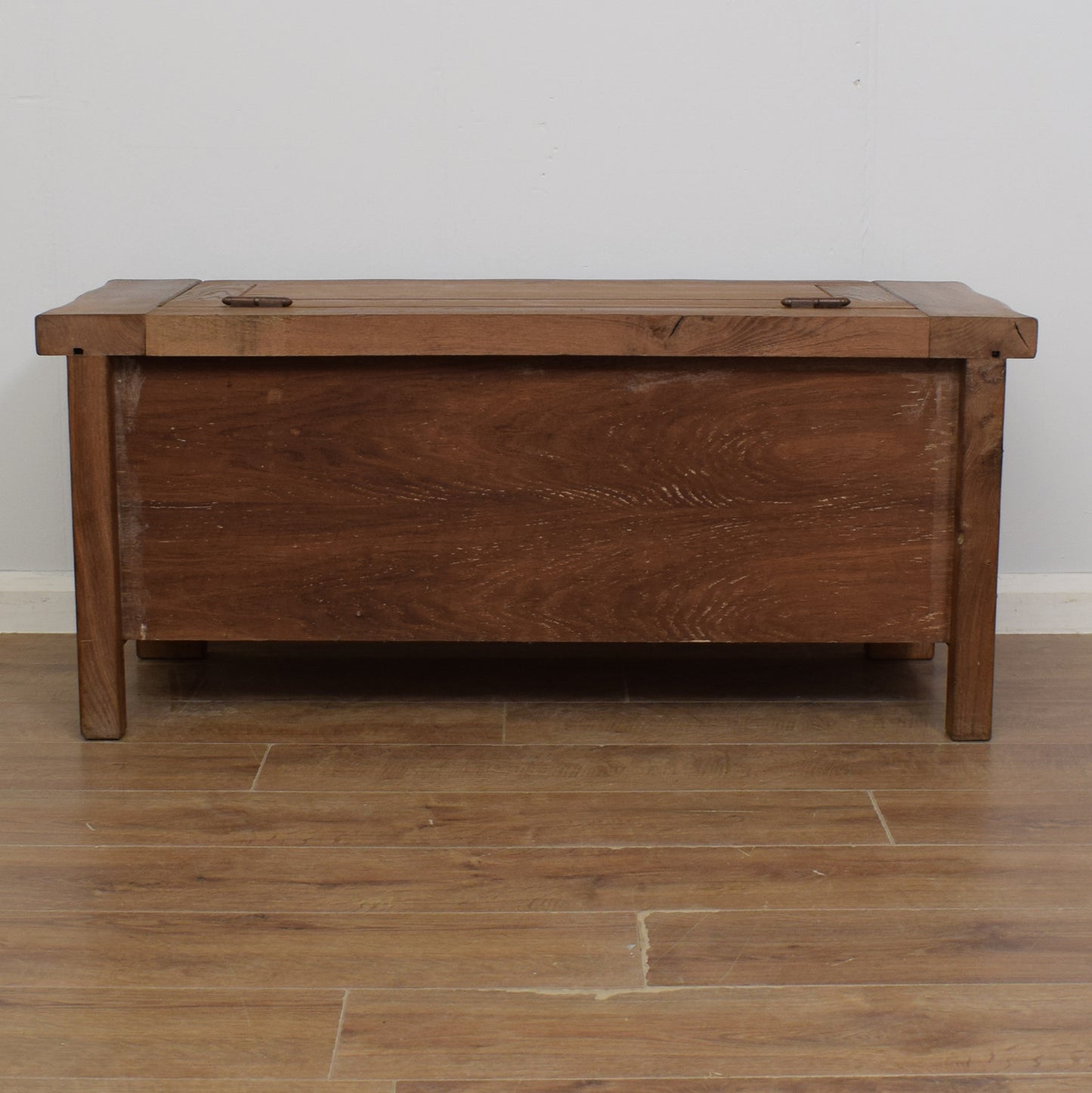 Solid Oak Blanket Box