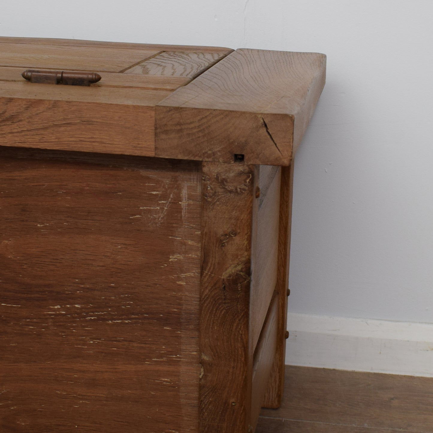 Solid Oak Blanket Box