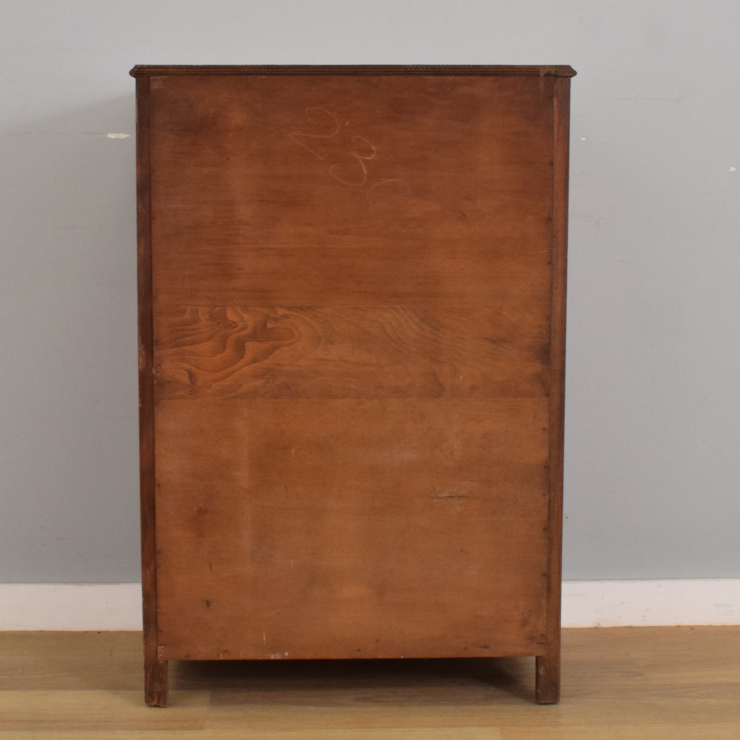 Refinished Oak Veneer Chest of Drawers