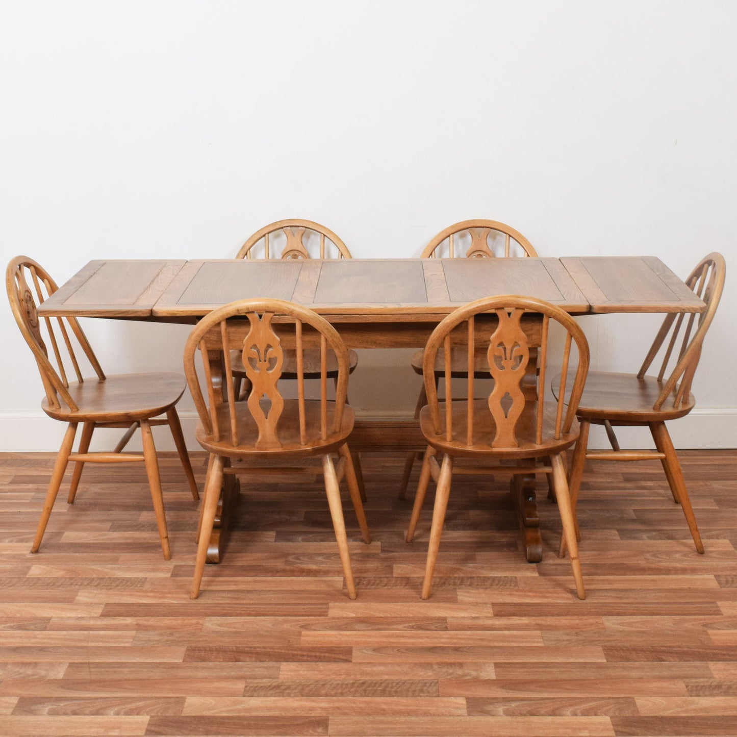 Ercol Draw Leaf Table and Six Chairs