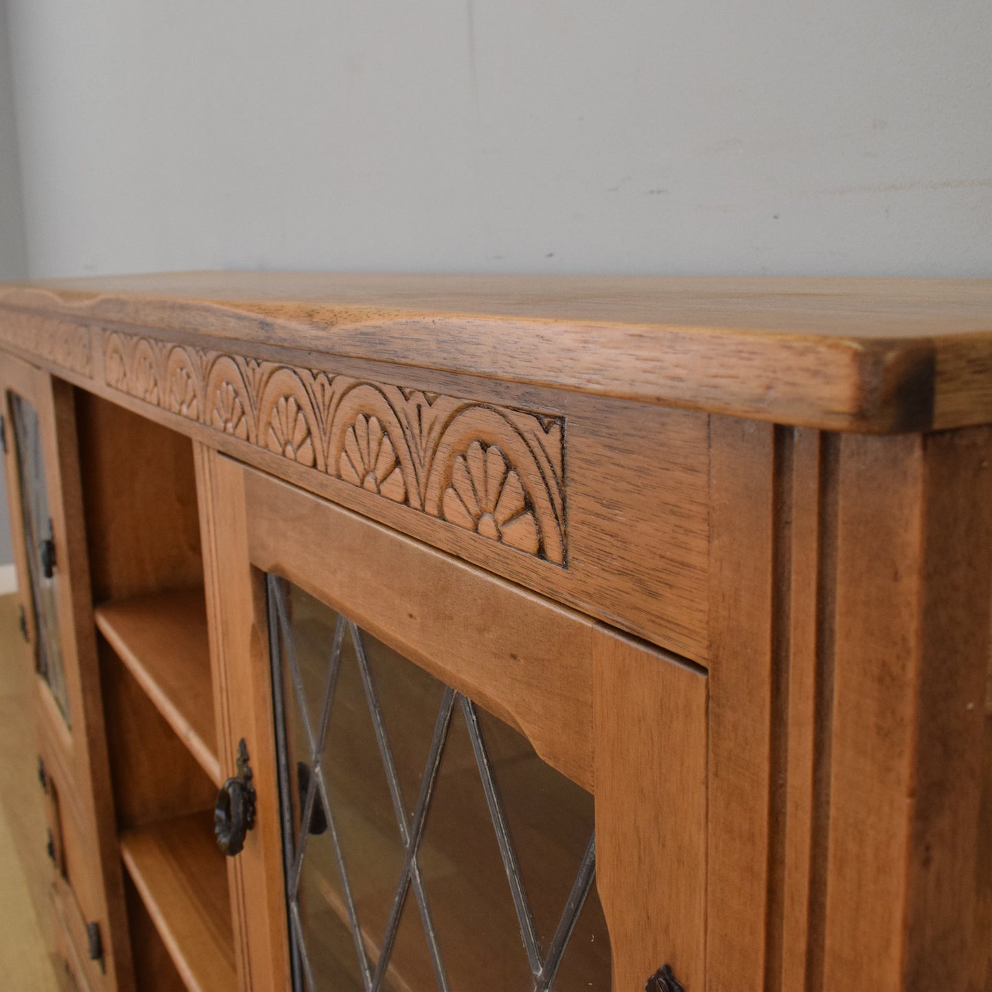 Restored Glazed Display Cabinet