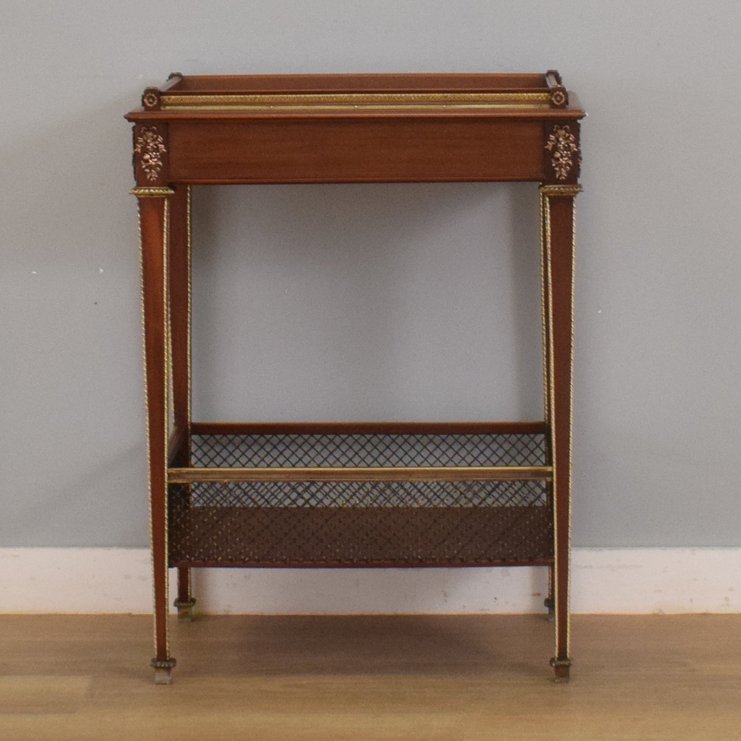 Mahogany and Brass Hall Table