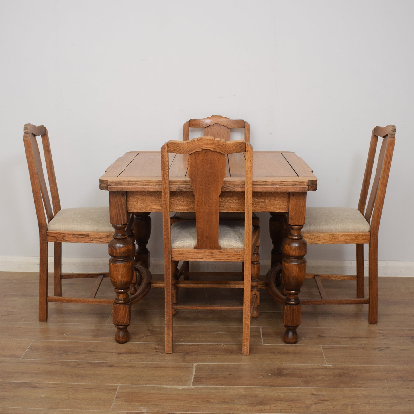 Draw Leaf Table And Four Chairs