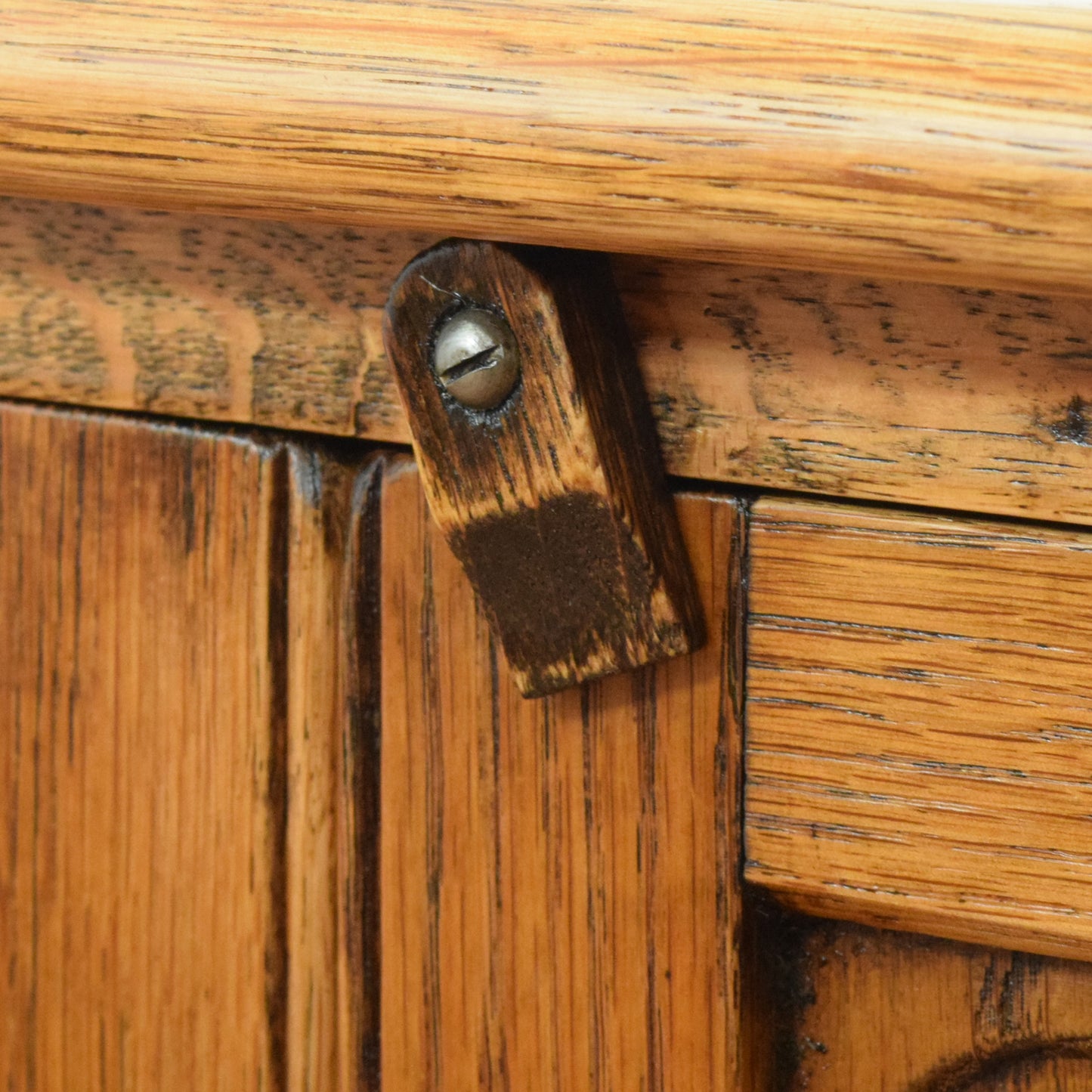 Carved Oak Pot Cupboard