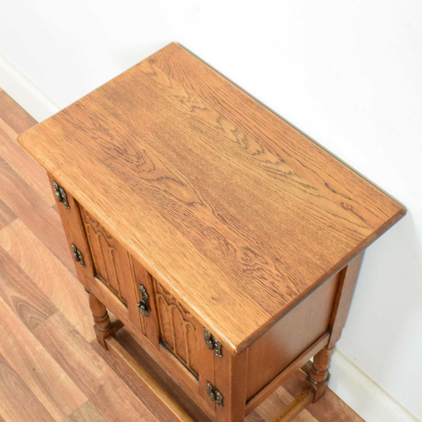Carved Oak Pot Cupboard