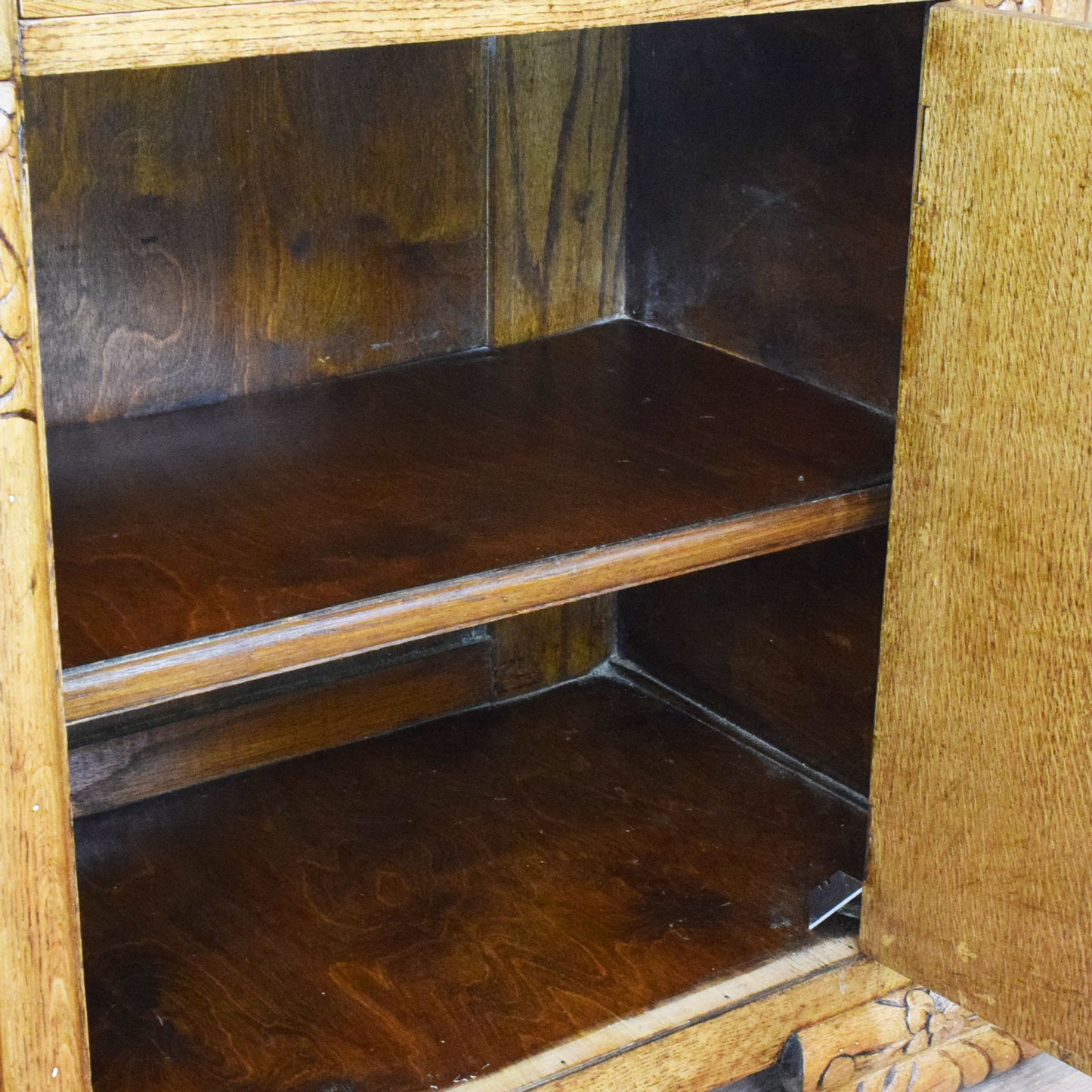 Carved Oak Sideboard