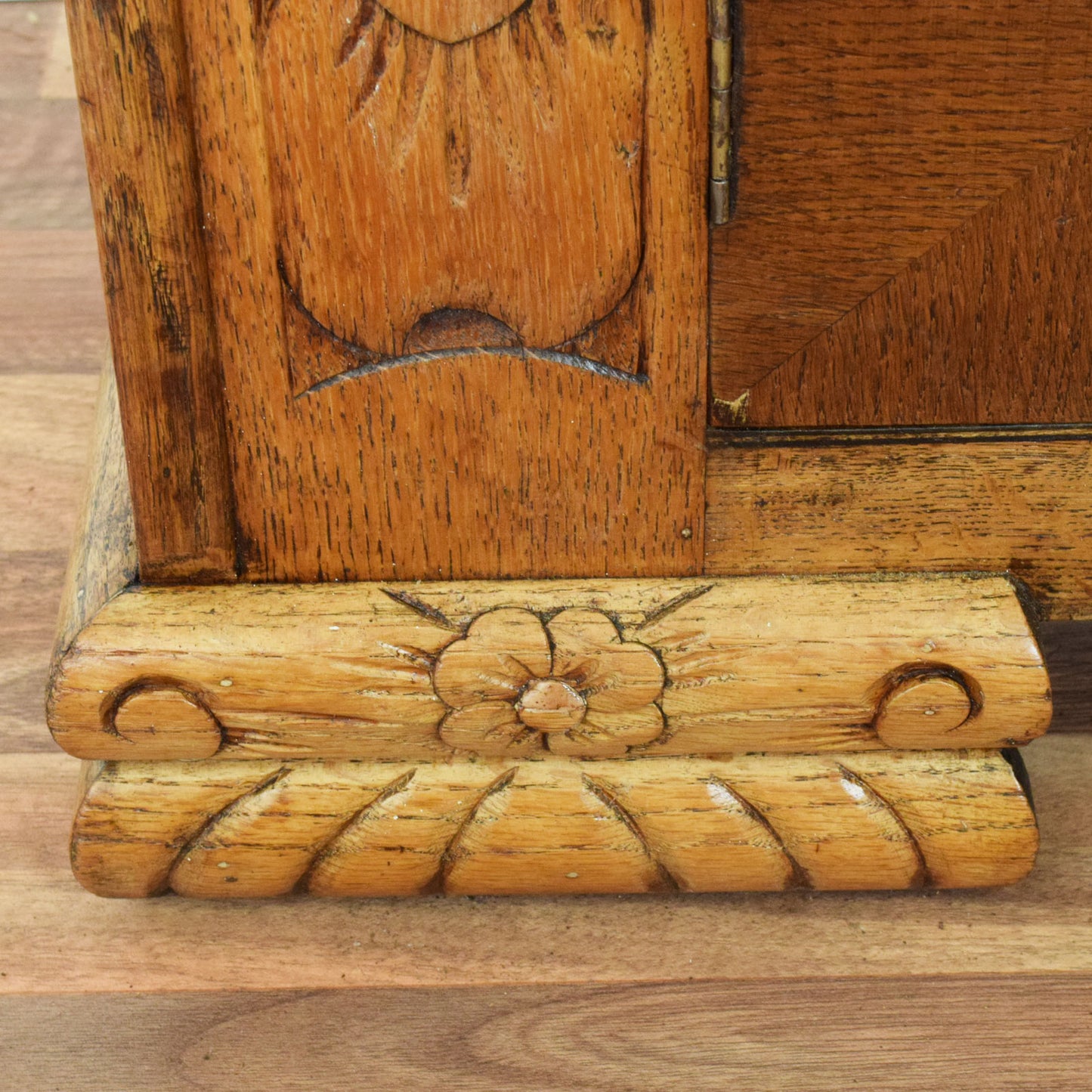 Carved Oak Sideboard