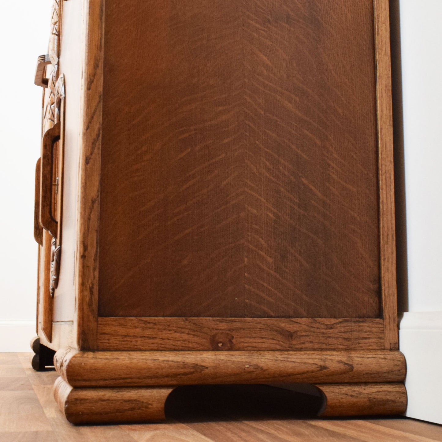 Carved Oak Sideboard