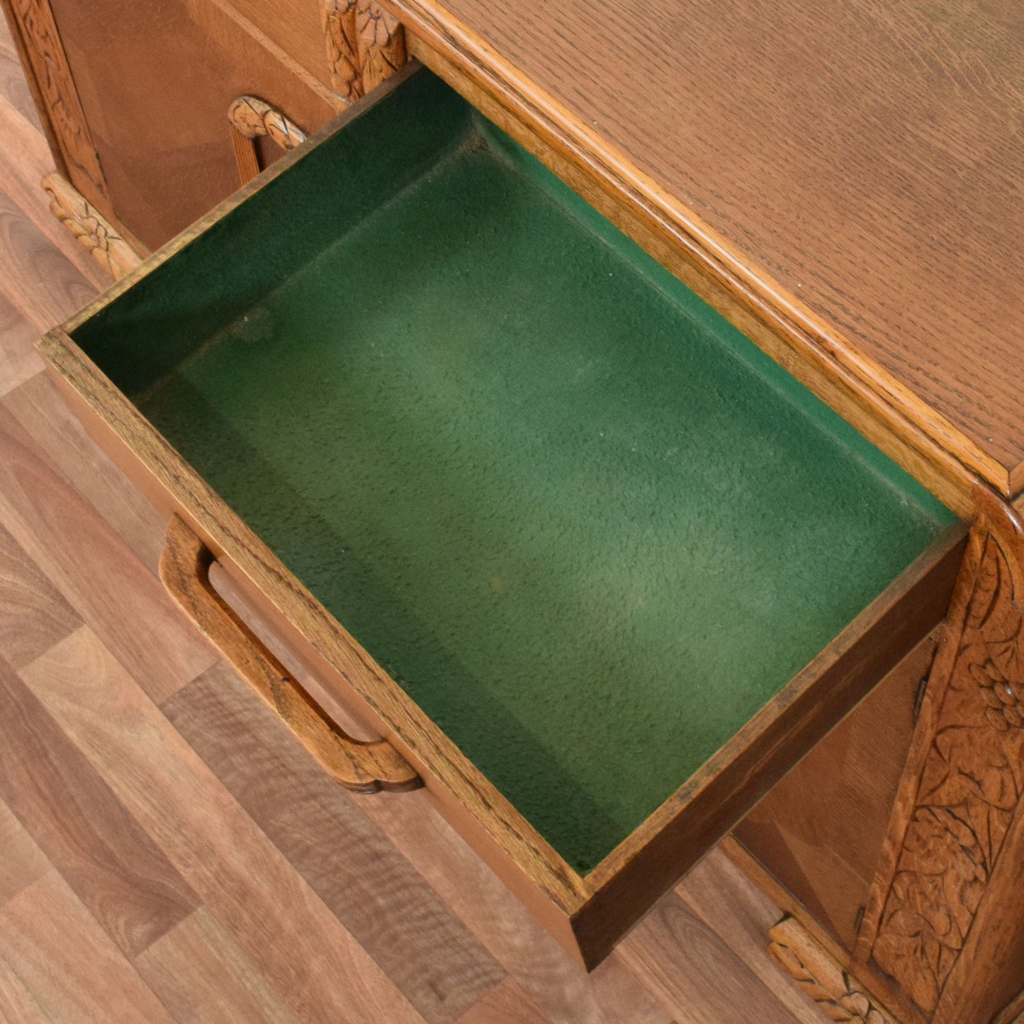Carved Oak Sideboard