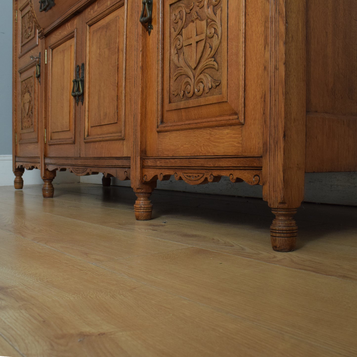 Large Carved Oak Dresser