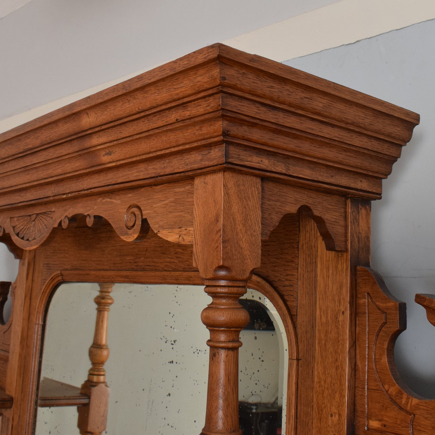 Large Carved Oak Dresser