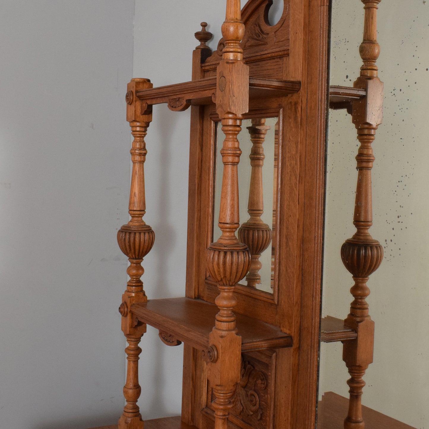 Large Carved Oak Dresser