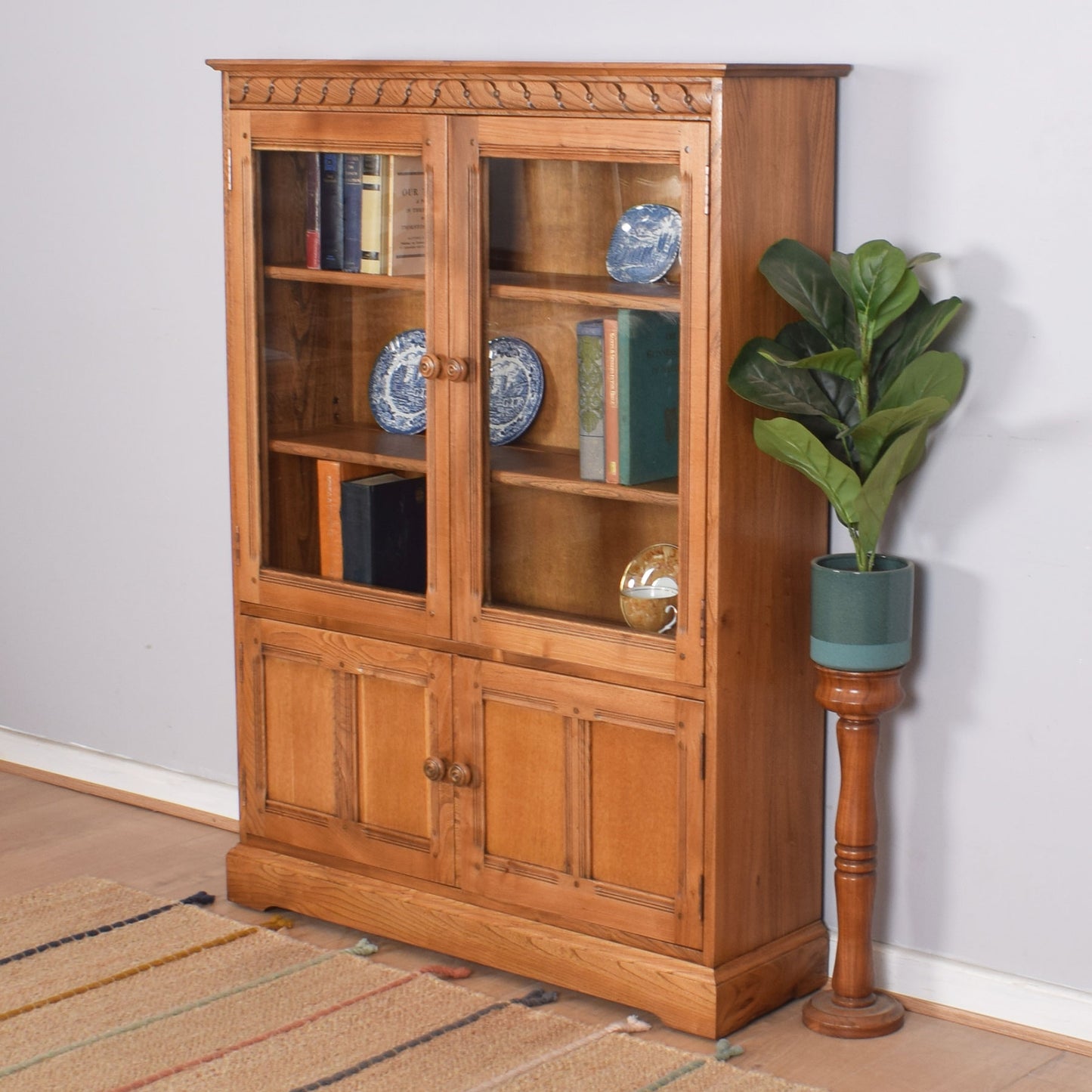 Ercol Glazed Cabinet